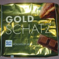 Schokoladenpapier Ritter Sport Goldschatz 250 g aus Jahr 2019 für Sammler