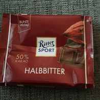 Schokoladenpapier Ritter Sport Halbbitter 100g Tafel für Sammler