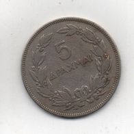 Münze Griechenland 5 Drachmen 1930