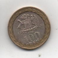 Münze Chile 100 Pesos 2008