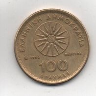 Münze Griechenland 100 Drachmen 1992..