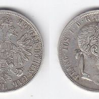 Österreich 1 Gulden / Florin 1883 Silber, Kaiser Franz Joseph I. (1848-1916)