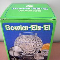 WMF Bowlen Eis Ei Getränkekühler Ice Ball Cromargan Pressglas in OVP 60er Jahre