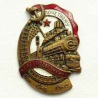 UdSSR Abzeichen - Ehrenhafter Eisenbahner Nr.110965
