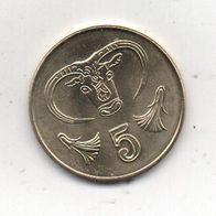 Münze Zypern 5 Kibris 2004
