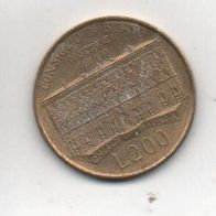 Münze Italien 200 Lire