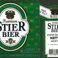 Bieretikett "Premium Pilsener" für NETTO Brauerei Dargun Mecklenburg-Vorpommern