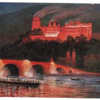 Heidelberg Schloßbeleuchtung, gelaufen 1922 (1486)