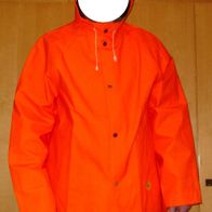 VIKING RUBBER Regenjacke orange Größe 54 Friesennerz Ölzeug