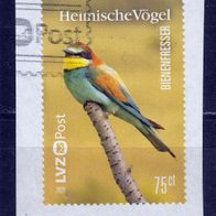 Privatpost LVZ Post - gestempelt - Vogel Bienenfrsser - 0187A