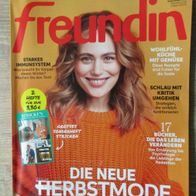 Freundin 21/2021: Die neue Herbstmode, Starkes Immunsystem, Wohlfühl-Küche mit Gemüse