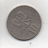 Münze Polen 10 Zloty 1976 Boreslaw Prus