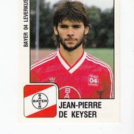 Panini Fußball 1988 Jean Pierre De Keyser Bayer 04 Leverkusen Bild Nr 188