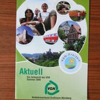 VGN Aktuell" Sommer 2009; Verkehrsverbund Großraum Nürnberg