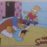 Postkarte The Simpsons Bart skateboarding in sleeping room