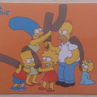 Postkarte The Simpsons Family fighting