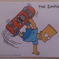 Postkarte The Simpsons Bart skateboarding