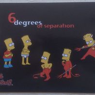 Postkarte The Simpsons Six degrees of separation