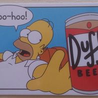Postkarte The Simpsons Homer Woo-Hoo a Duff Beer!