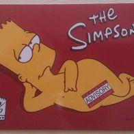 Postkarte The Simpsons Bart naked - Advisory