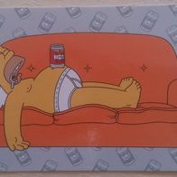 Postkarte The Simpsons Homer sleeping on da couch