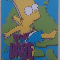 Postkarte The Simpsons Bart I will not bare, unless I am sick