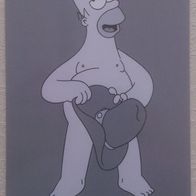 Postkarte The Simpsons Homer Let`s get down to some lovin`