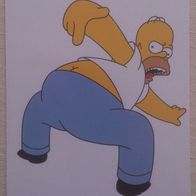 Postkarte The Simpsons Homer Kiss my hairy, yellow butt!