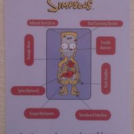 Postkarte The Simpsons Bart Anatomy of an underachiever