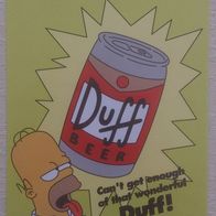 Postkarte The Simpsons Homer Can`t get enough of that wonderful Duff!