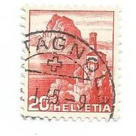 Briefmarke Schweiz: 1938 - 20 Rappen - Michel Nr. 327