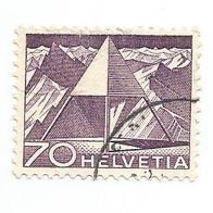 Briefmarke Schweiz: 1949 - 70 Rappen - Michel Nr. 540