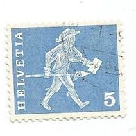 Briefmarke Schweiz: 1960 - 5 Rappen - Michel Nr. 696 x