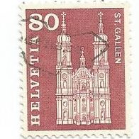 Briefmarke Schweiz: 1960 - 80 Rappen - Michel Nr. 708 x