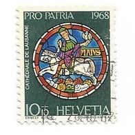 Briefmarke Schweiz: 1968 - 10 + 10 Rappen - Michel Nr. 874