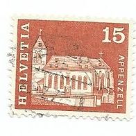 Briefmarke Schweiz: 1968 - 15 Rappen - Michel Nr. 880