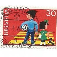 Briefmarke Schweiz: 1969 - 30 Rappen - Michel Nr. 912