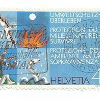 Briefmarke Schweiz: 1972 - 40 Rappen - Michel Nr. 978