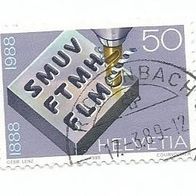 Briefmarke Schweiz: 1988 - 50 Rappen - Michel Nr. 1377