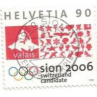 Briefmarke Schweiz: 1998 - 90 Rappen - Michel Nr. 1639