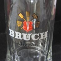 Glas - Bierkrug - 0,4 l - Bruch, Der Bierbrauer - Brauerei Bruch - Saarbrücken