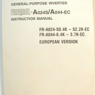 Instruction Manual - Freqrol-A024S/ A044-EC - Mitsubishi Freqrol Inverter
