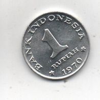 Münze Indonesien 1 Rupiah 1970.