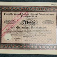 Lot 100 x Preußische Central-Bodenkredit- und Pfandbrief-Bank Aktiengesellschaft 1930