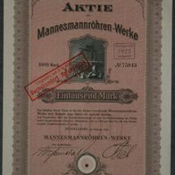 Lot 100 x Mannesmannröhren-Werke 1922 1000 RM