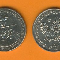 Polen 500 Zloty 1989 50. Jahrestag des Einmarsches in Polen
