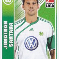 VFL Wolfsburg Topps Sammelbild 2009 Jonathan Santana Bildnummer 407
