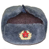 Sowjetische Armee Wintermütze 1988 / Gr.54 Neuwertig