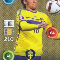Panini Trading Card Fussball EM 2016 Emil Forsberg aus Schweden Nr.277