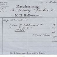 Heimatbeleg (11) Colonialwaren en gros M.H. Kellersmann Tel. Nr. 52 Osnabrück 1905